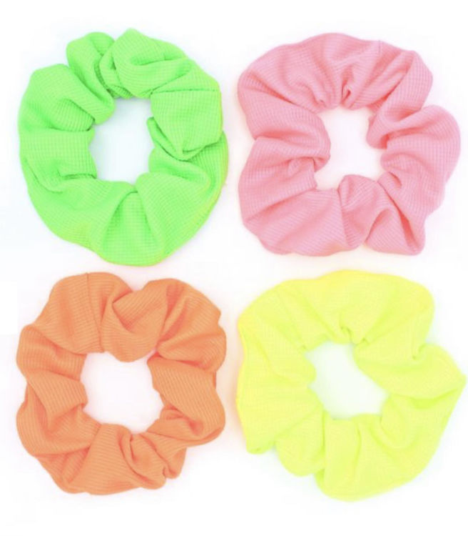 Picture of 7885 / 8856 REGULAR - NEON WAFFLE SCRUNCHIE DIA.11CM